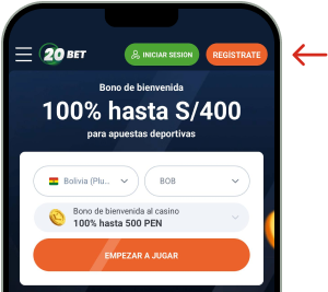 ¿Cómo me registro en 20Bet a través de la app? - Apuestas App Bolivia