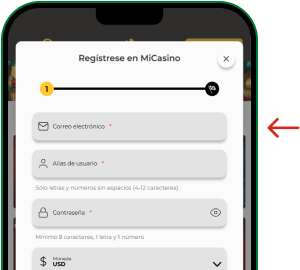 Cómo registrarse en la app My Casino - Apuestas App Bolivia