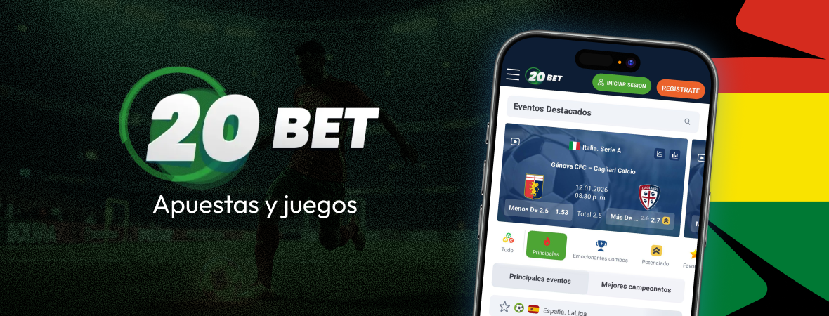 ¿Qué opciones de apuestas y juegos ofrece la app de 20Bet? - Apuestas App Bolivia